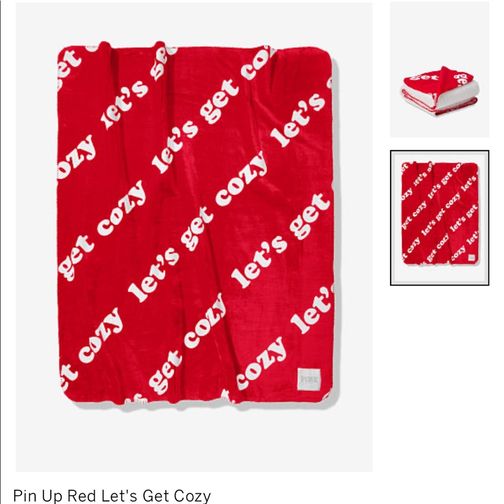 COPY - New Victoria Secret Pink Blanket (Let’s Ge…